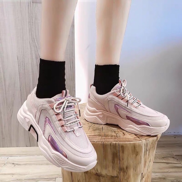 Giầy Nữ Thể Thao Sneaker TK Phản Quang Thời Trang Trẻ (shophanhan)