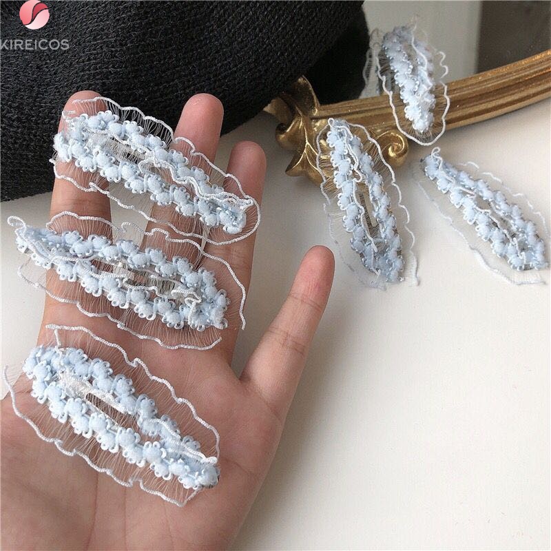 [HCM]Set 2 kẹp tóc mái có ren siêu xinh - kireicos