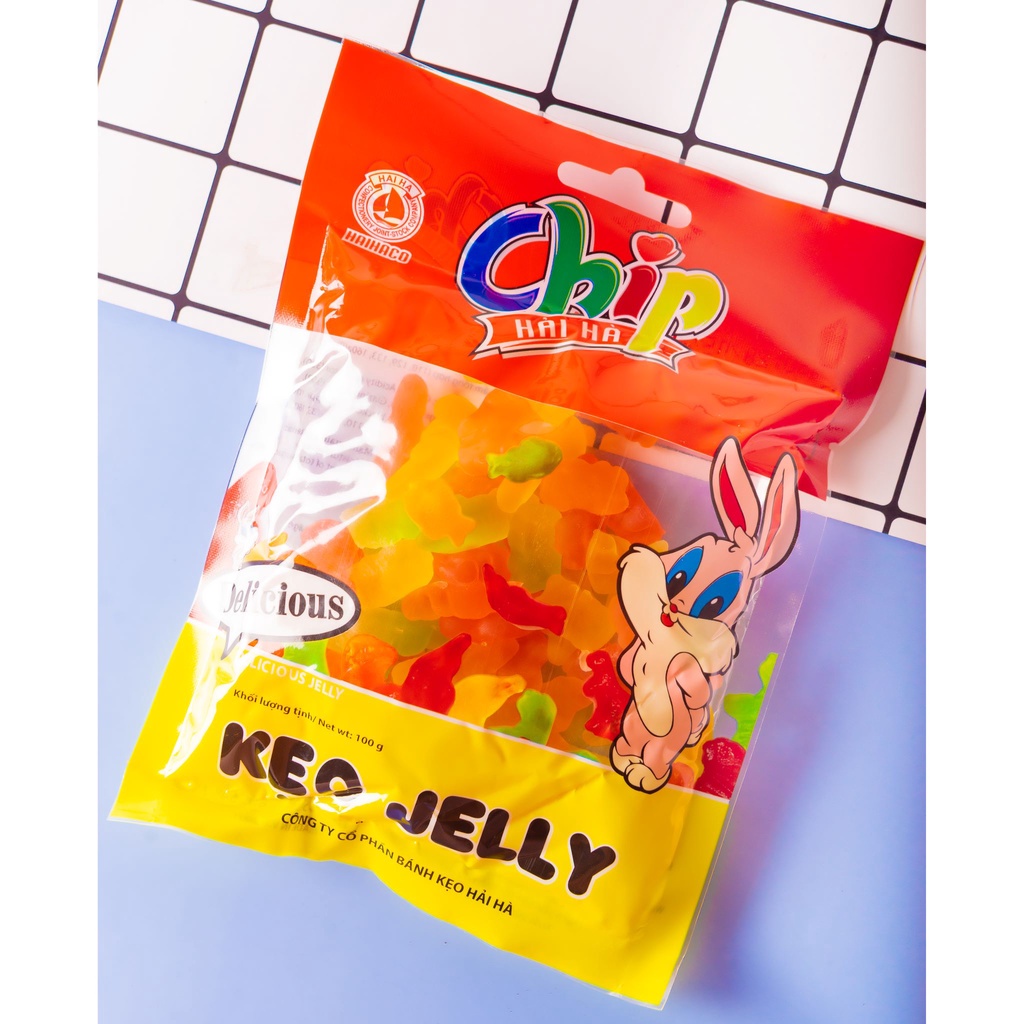 [THÙNG GIÁ SỈ] Jelly Chip Chip Hải Hà Túi 100g (40 Túi/ Thùng)