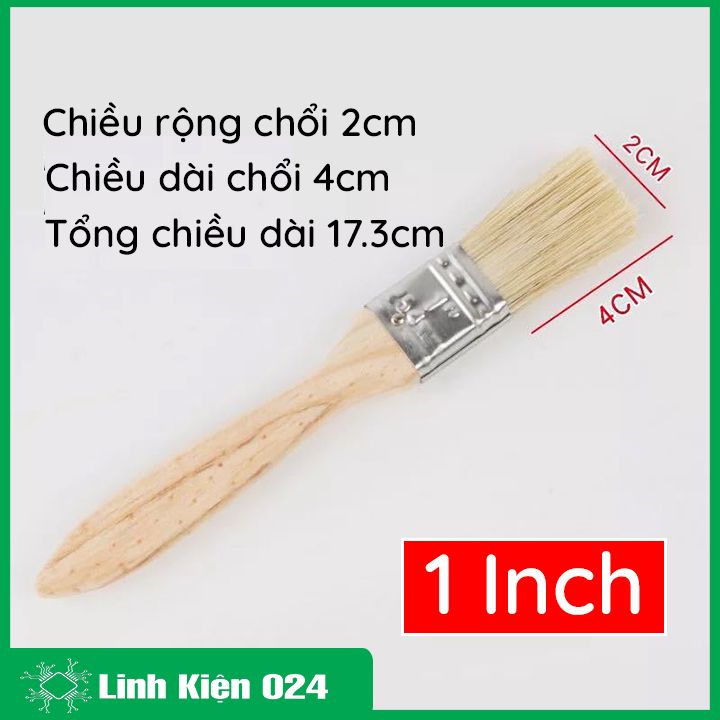 Chổi vệ sinh cán gỗ sợi siêu dày đa năng, quét sơn, dầu ăn, axetol, bàn phím máy tính, vệ sinh mạch điện tử, dùng trong công nghiệp