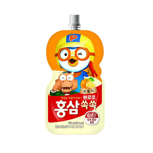 Nước Hồng Sâm Paldo Pororo Vị Cam 100ml