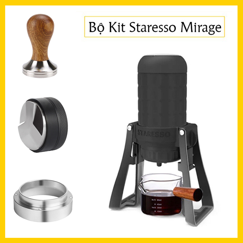 Bộ Kit Cho Mày pha cà phê Staresso Mirage | Tamper, Ocd, Dosing, Puckscreen