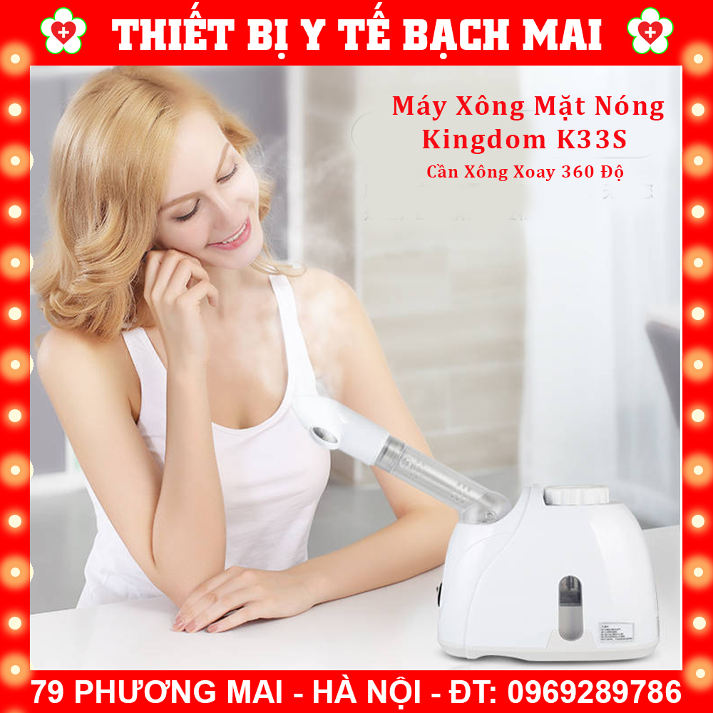 Máy Xông Mặt Mini Kingdom K33S [Trắng Cao Cấp]