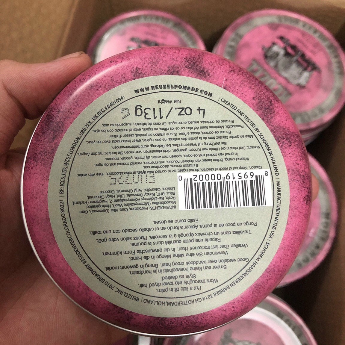 Reuzel Pink Pomade Hair Wax
