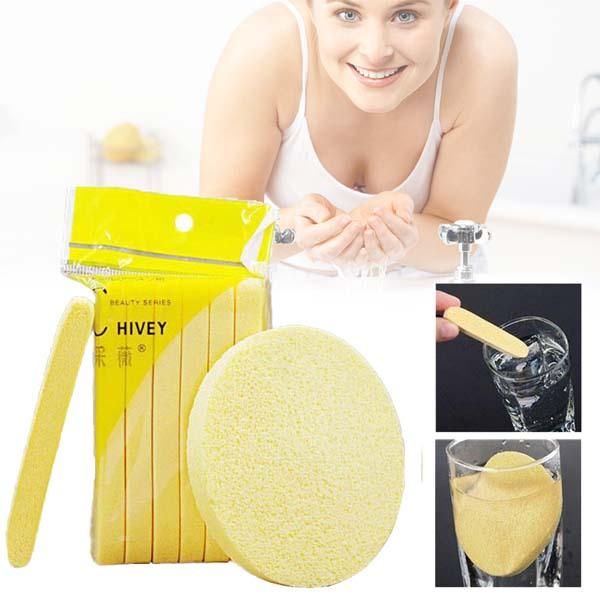 [Hoàn Tiền 8%]Gói bông mút rửa mặt bọt biển Chivey (12 miếng)