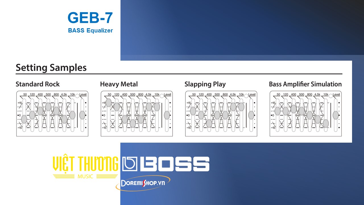 Pedal Equalizer cho đàn bass BOSS GEB-7