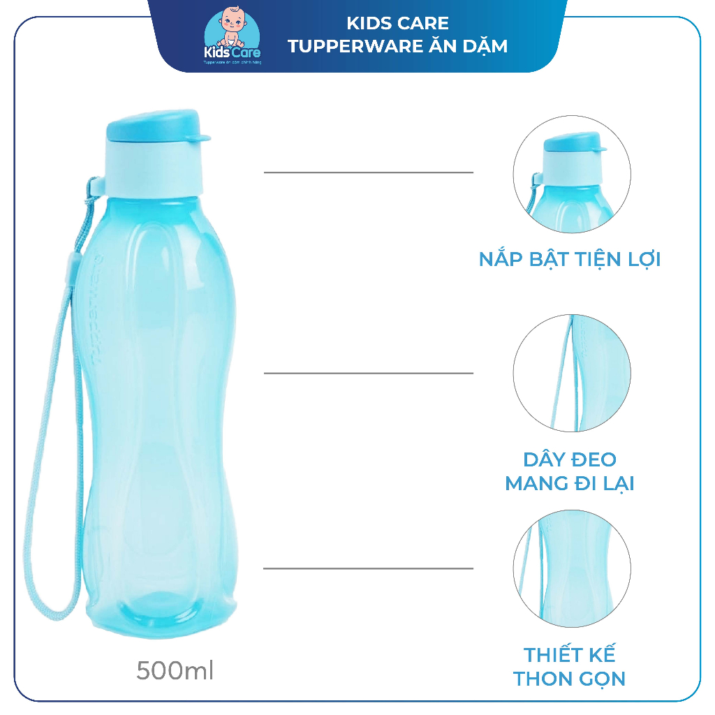 (có tách lẻ) Bộ bình lắc dinh dưỡng Memberkit Shake N Go Gen II Tupperware