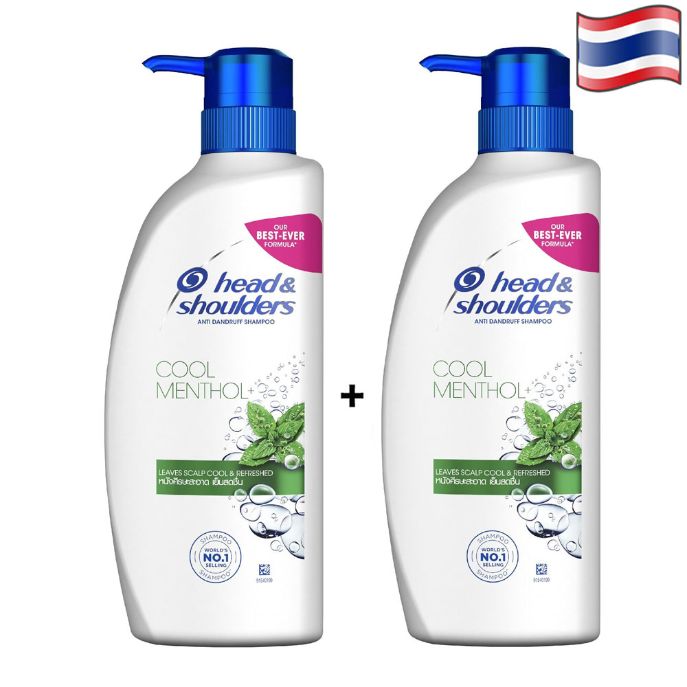 2 Dầu gội Head Shoulder Thailand Bạc hà mát rượi- 370ml/chai