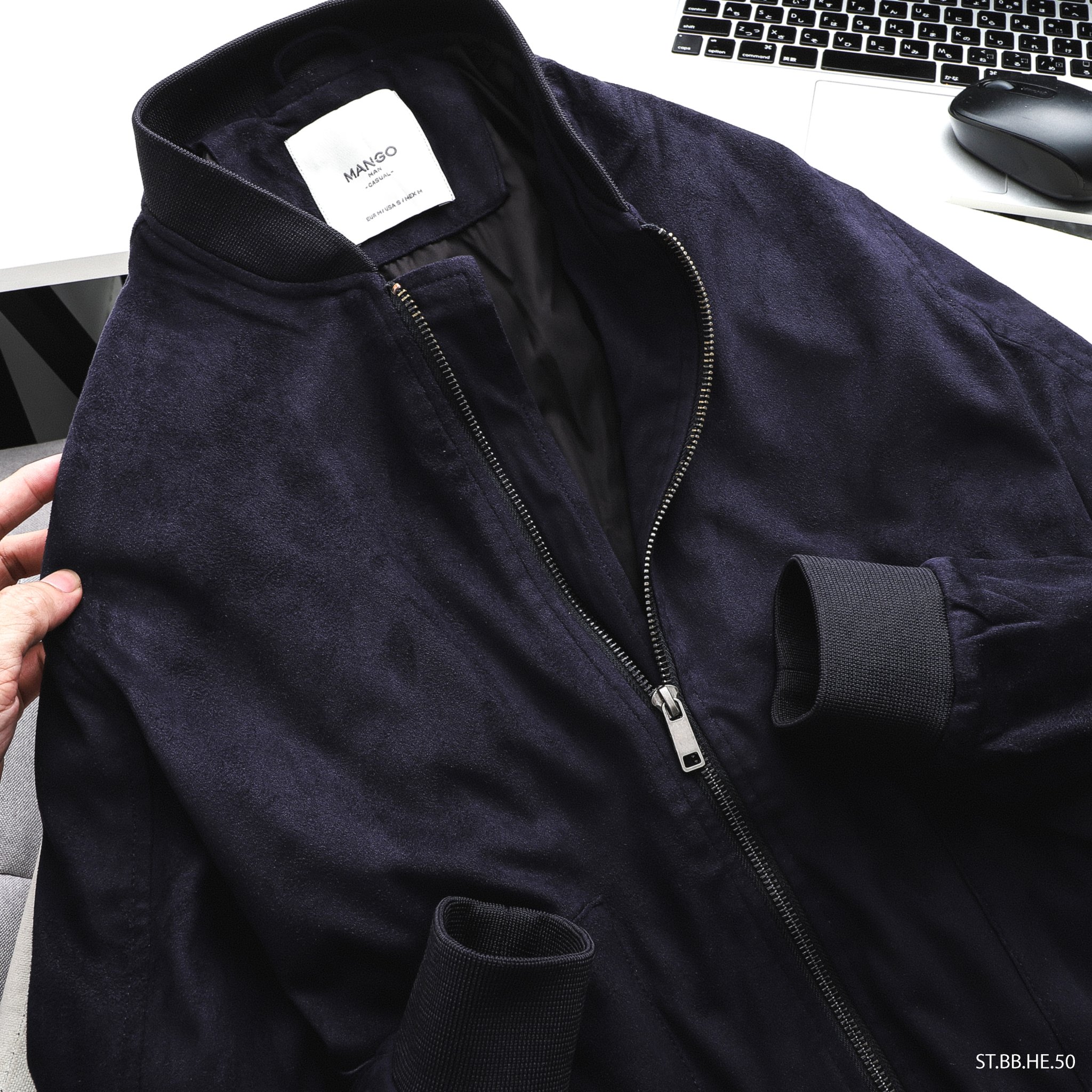 Áo khoác da lộn Mango nam - sẵn 5 màu trẻ trung năng động, áo nhẹ giữ ấm phù hợp cho mùa thu đông