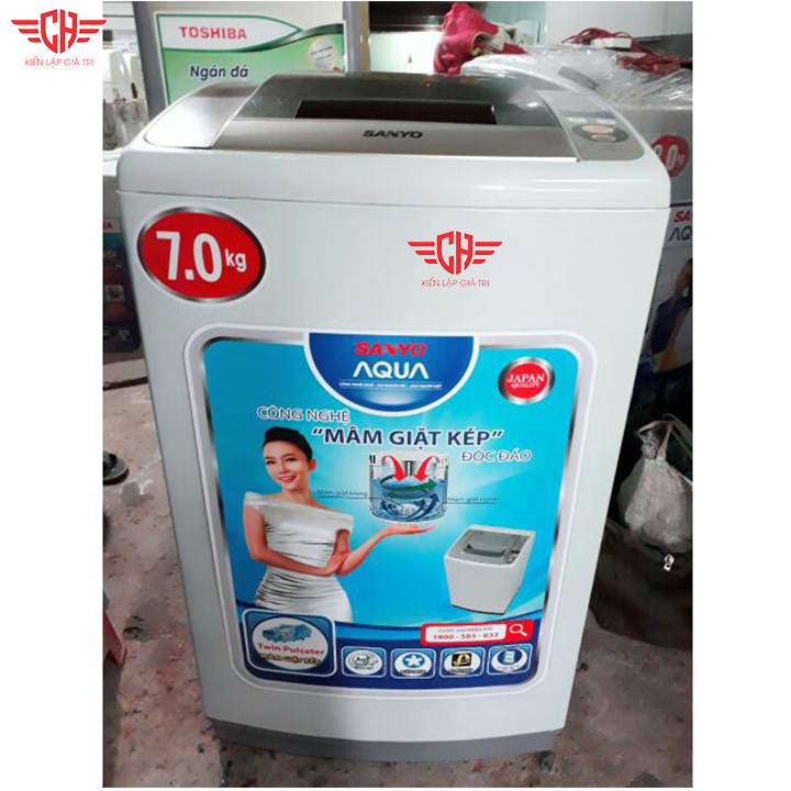 Tem dán máy giặt sanyo aqua mẫu 3