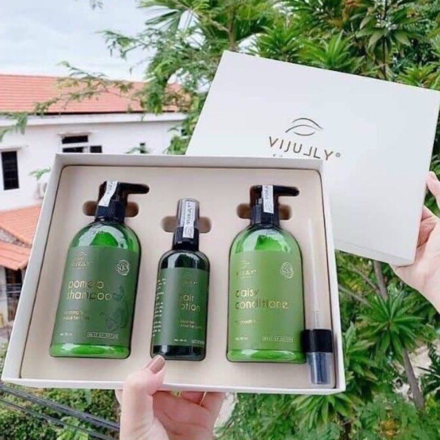 COMBO DẦU GỘI XẢ XỊT BƯỞI VIJULLY (chăm sóc tóc chính hãng 100%)