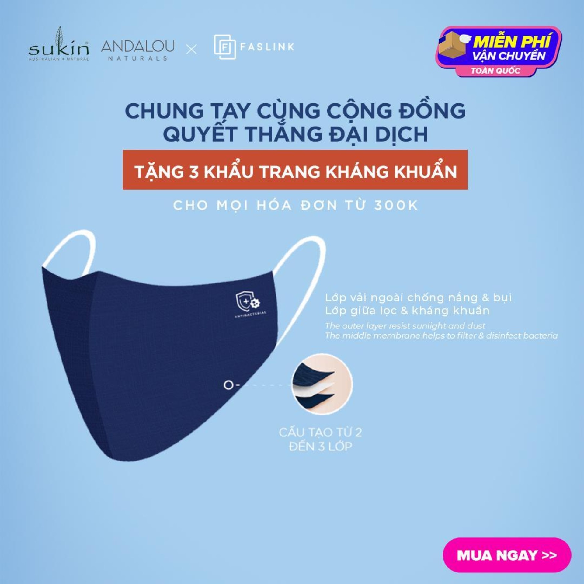 [HCM][QUÀ TẶNG ĐƠN TỪ 300K]Nước Tẩy Trang Sukin Micellar Cleansing Water 250ml