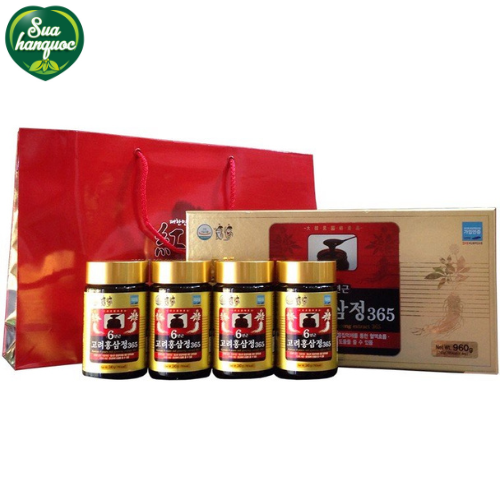[QUÀ TẶNG] Cao Hồng Sâm 365 Hàn Quốc - Bồi Bổ Sức Khỏe - Hộp 4 lọ