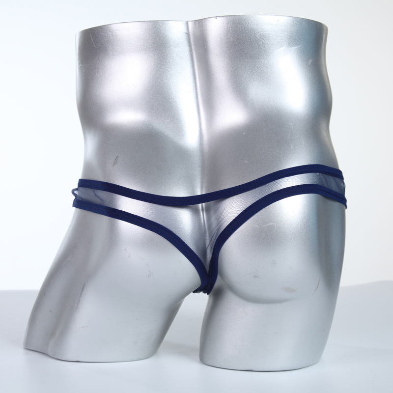 【MOMLOVE】 Breathable and Stylish See Through Briefs for Men Low Rise T Back Design