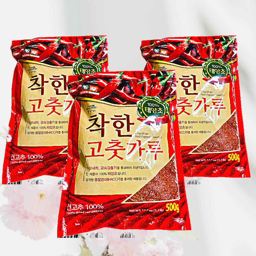 Ớt Bột Hàn Quốc Chackhan 500g Vảy - Chính Hãng