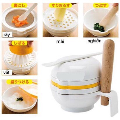 Bộ chế biến ăn dặm cho bé 8 món