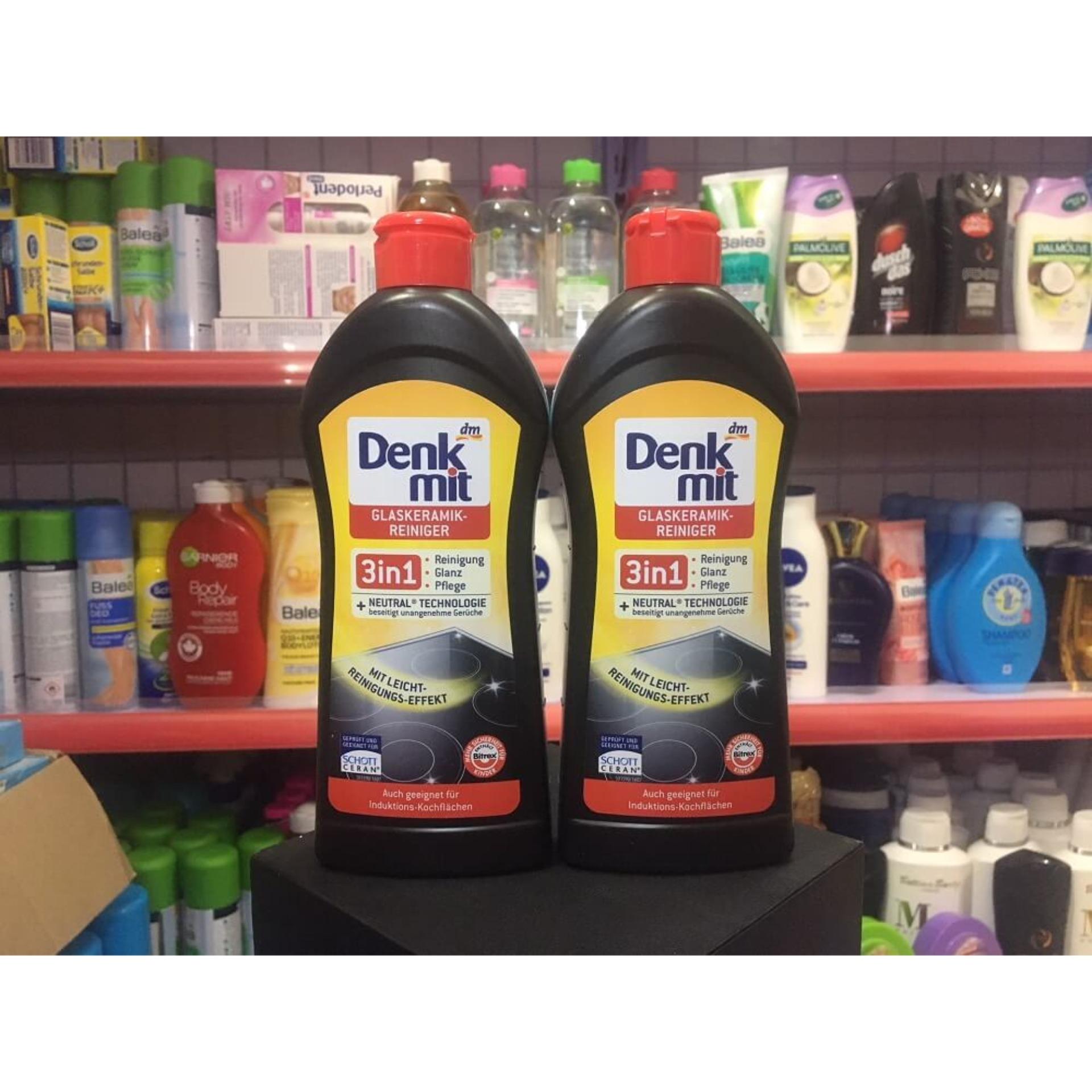 ( Hàng Đức )Dung dịch vệ sinh mặt kính bếp từ Denkmit 3 trong 1
