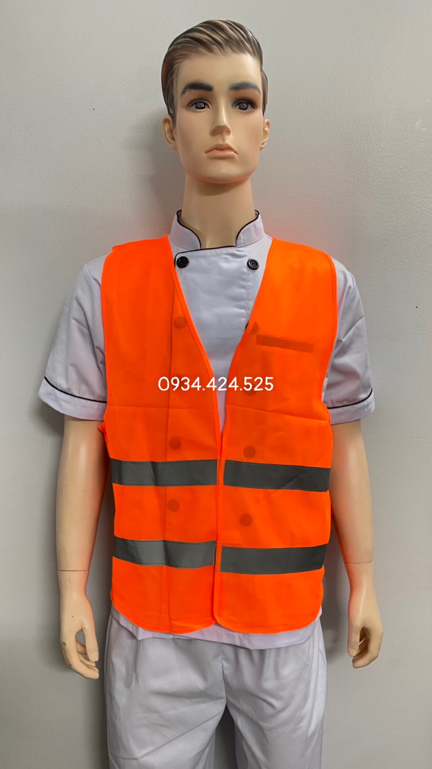 [HCMC] blue reflective engineer safety vest