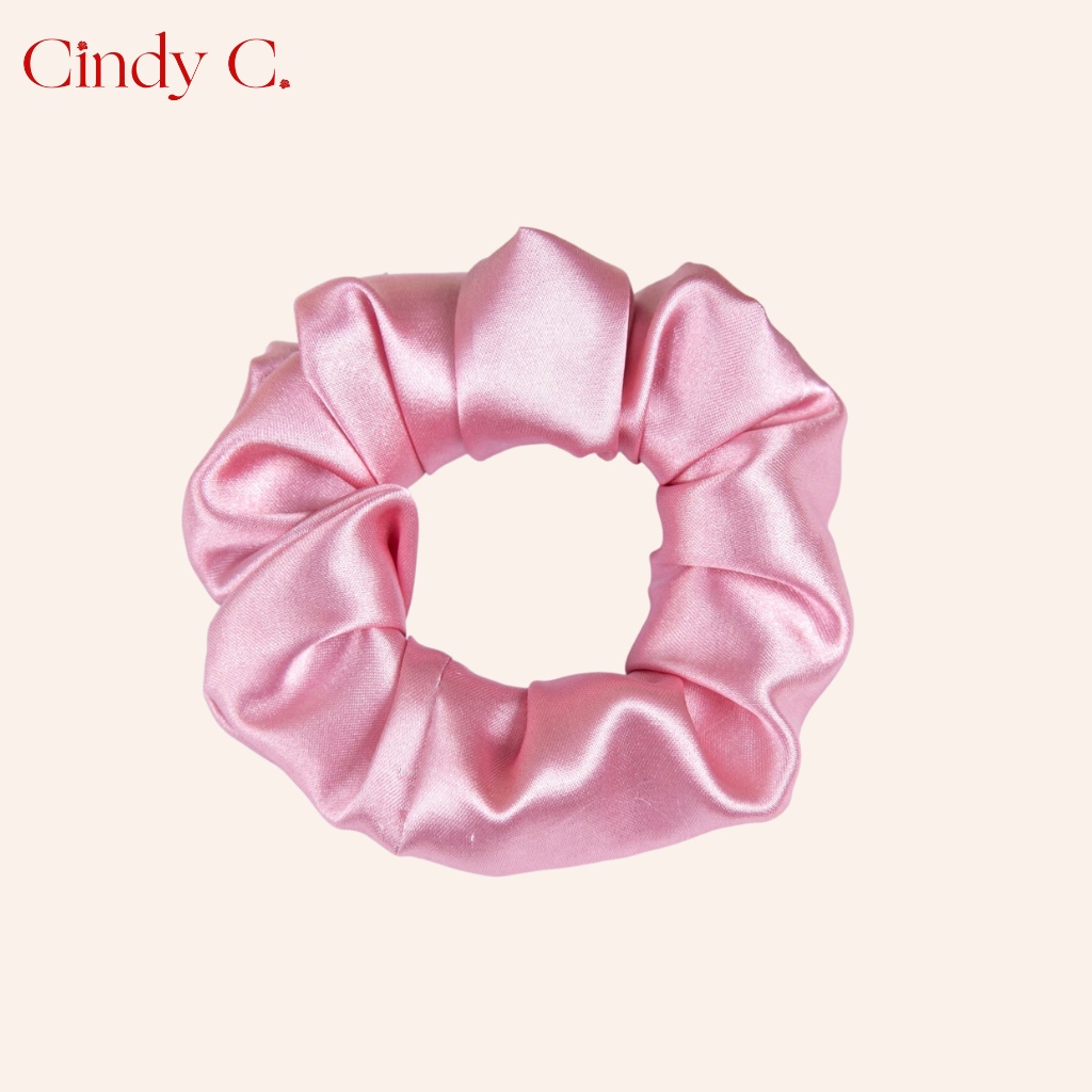[Mã BMLTA50 giảm đến 50K đơn 99K] Dây buộc tóc scrunchies CINDY C Chất Liệu Lụa Cao Cấp kiểu dáng Basic S21846