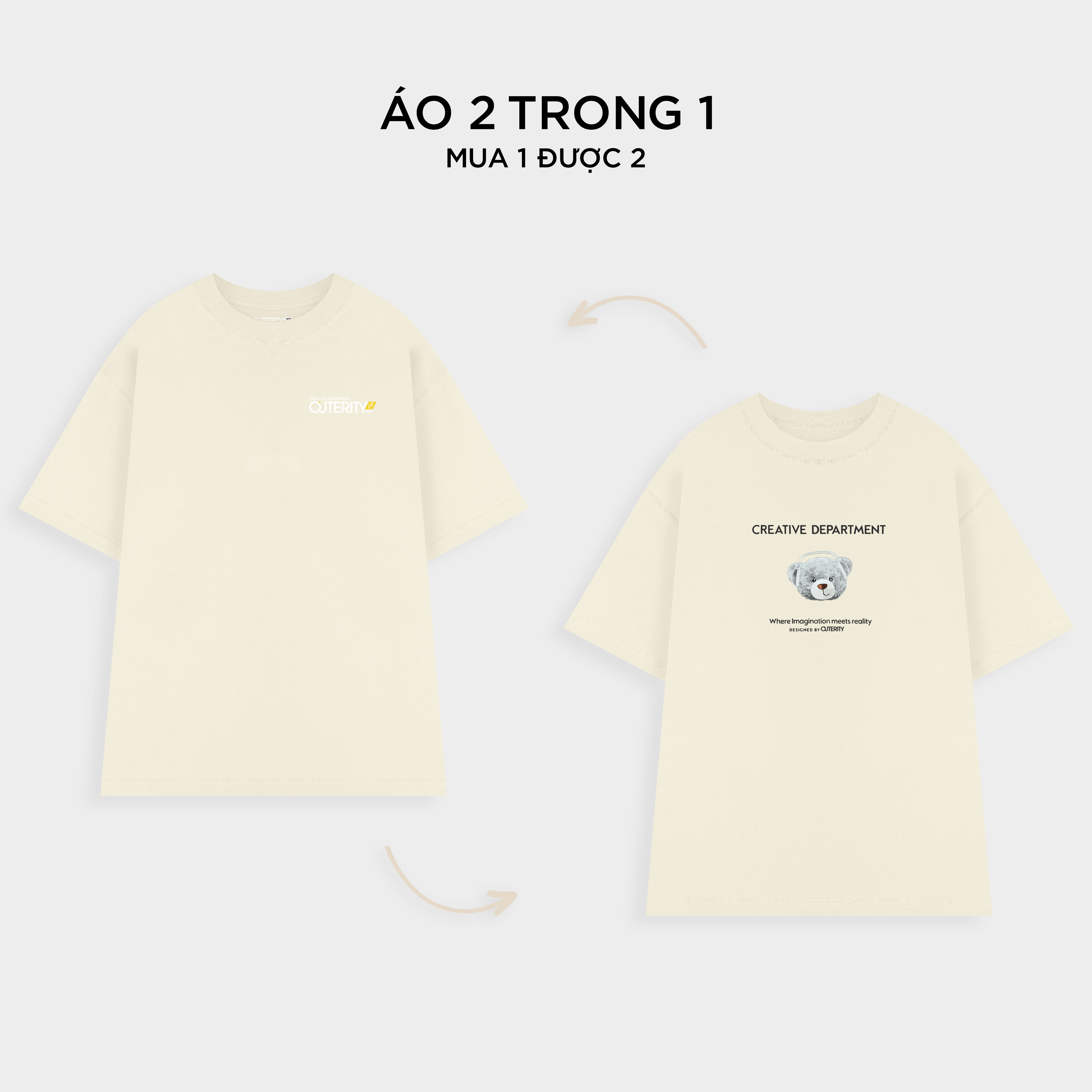 Áo thun 2 mặt nam nữ unisex Outerity Double Tee Collection