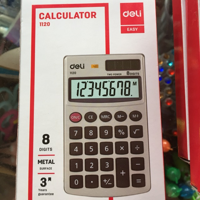Deli 1120 8-digit pocket calculator
