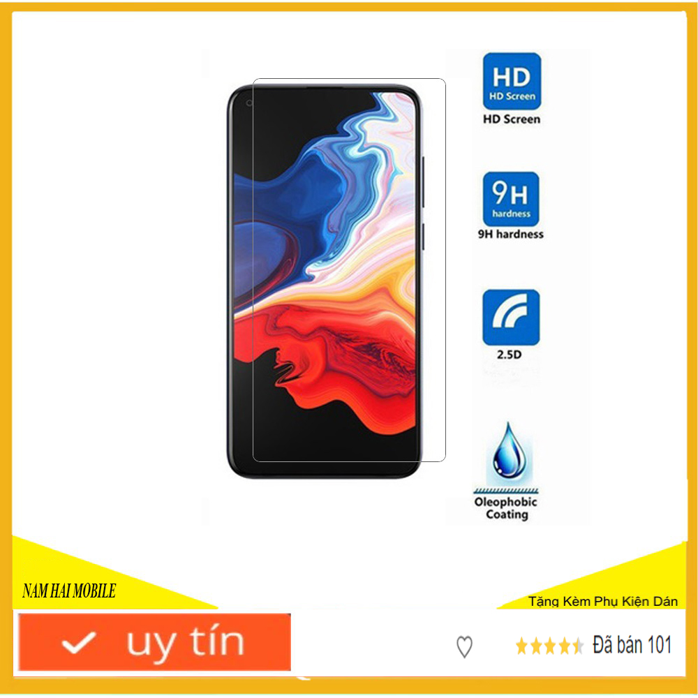 Kính cường lực Điện thoại Vsmart Live 4 trắng trong độ cứng 9H, hạn chế vân tay