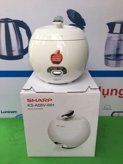 Nồi cơm điện mini quả táo Sharp 0.72l  KS-A08V-RD