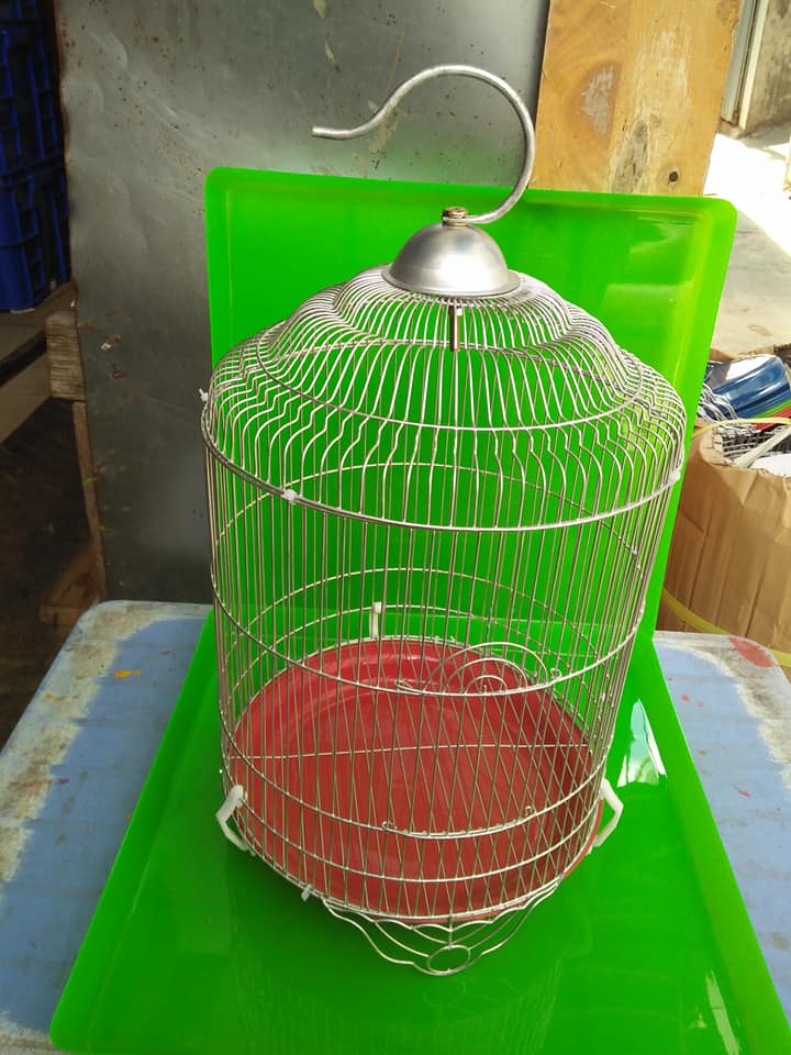 Lồng kẽm tròn nuôi chim sâu (  25x 33 cm )