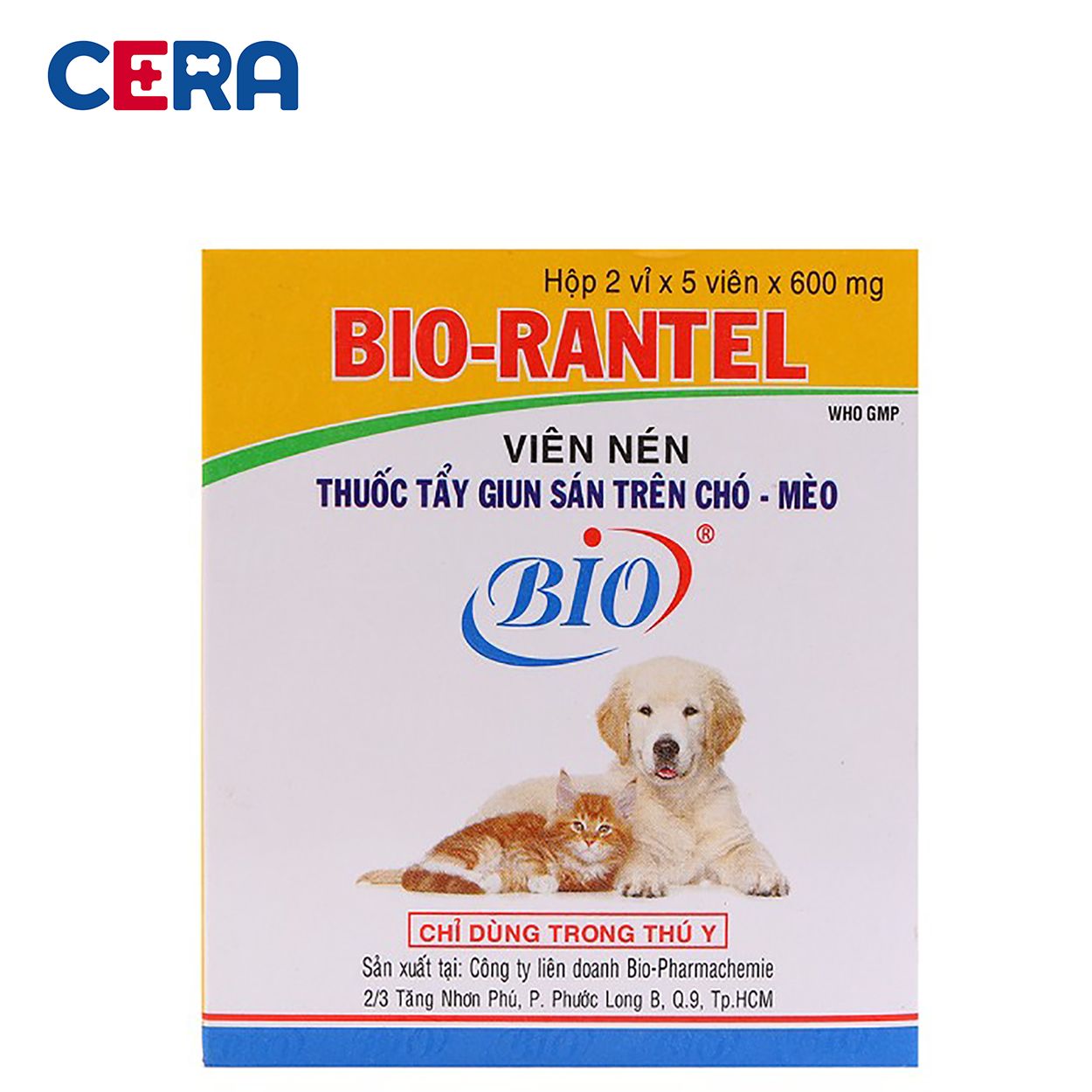 Tẩy Giun Chó Mèo - Bio Rantel (5 viên )