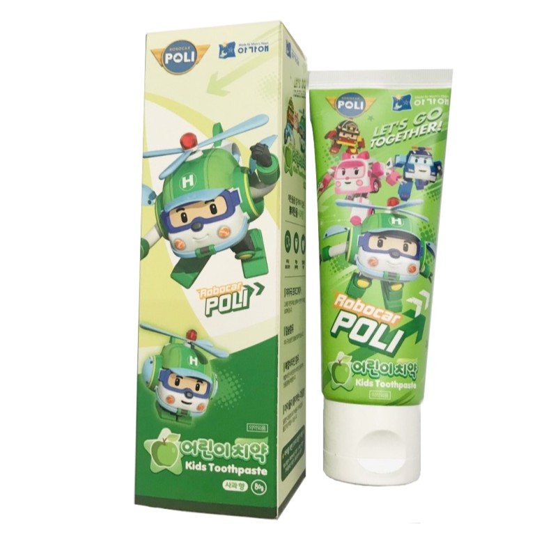 Kem đánh răng trẻ em Cao cấp Robocar POLI 80g - Hàn Quốc