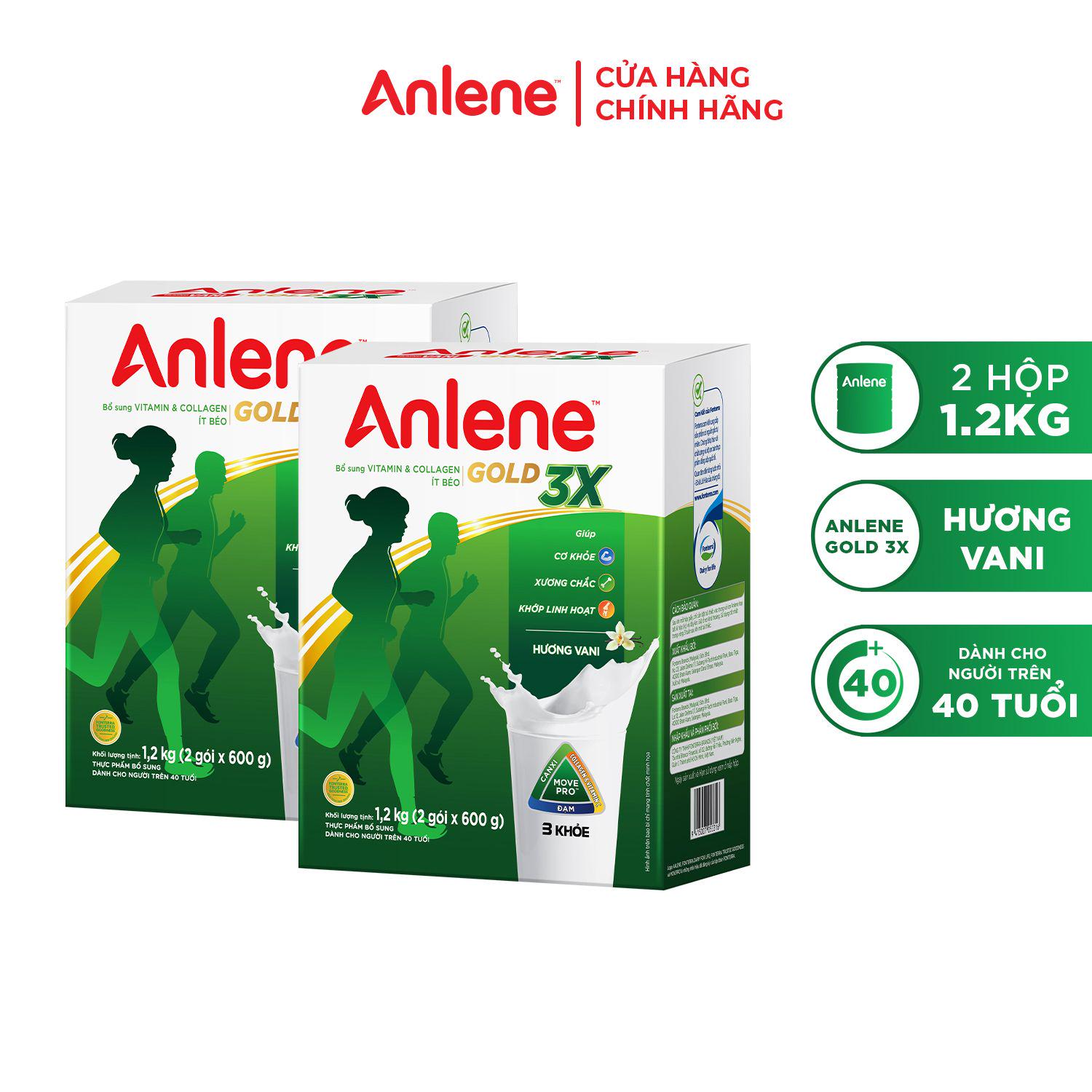 Sữa Bột Anlene Gold Hộp Giấy 1.2kg( mẫu mới)