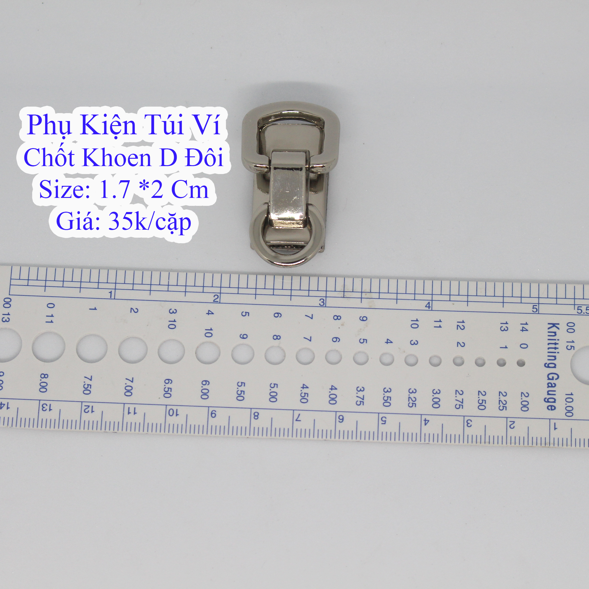 Chốt D Đôi làm túi xách (45k/Cặp)
