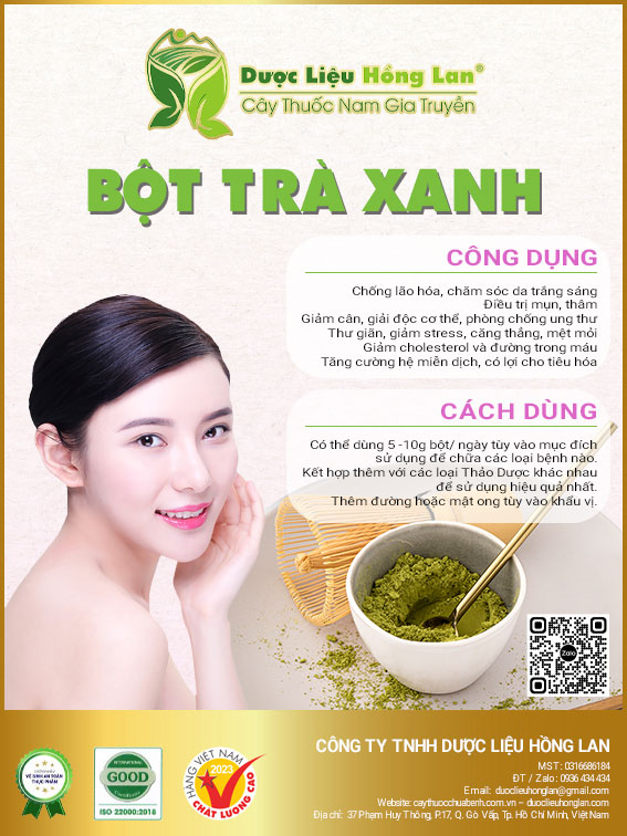 ✅ 500g Bột Trà Xanh sấy lạnh nguyên chất