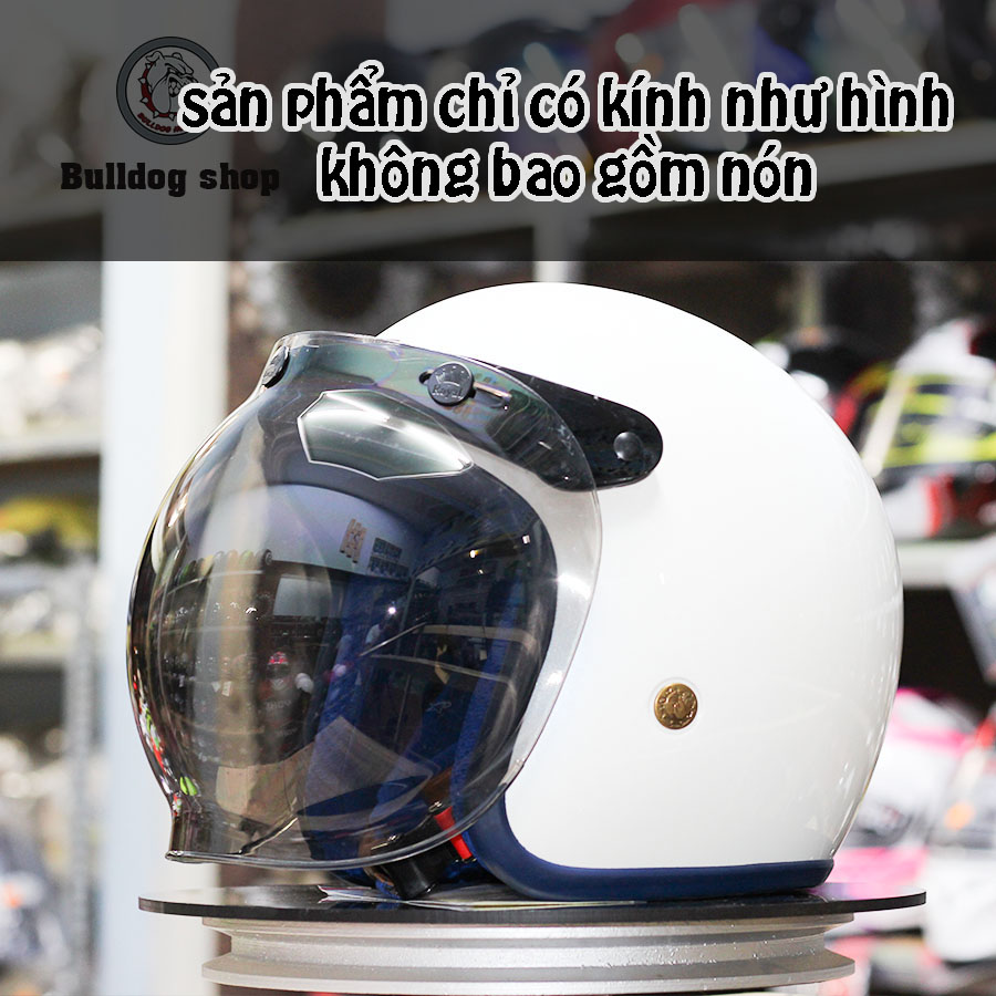 Kính gắn mũ bảo hiểm 3/4 Bubble - Đủ màu