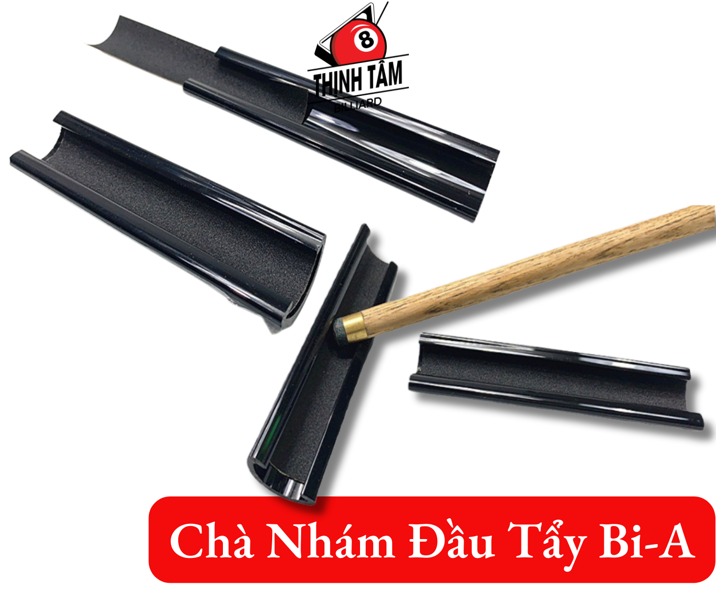 [THỊNH TÂM] CHÀ NHÁM ĐẦU CƠ - ĐẦU TẨY Bida Thay Thế Miếng Nhám [ CHÀ NHÁM ĐEN ]