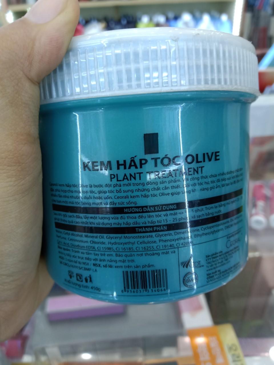 Kem Hấp Tóc CEORALI Olive Hair Treatment 450g