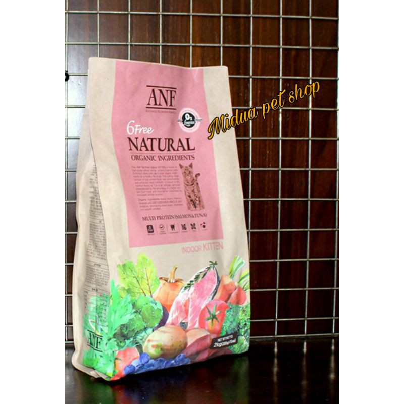 [Hoàn Tiền 10%] 6kg ANF - 6Free - Thức ăn hạt hữu cơ cho mèo con INDOOR KITTEN