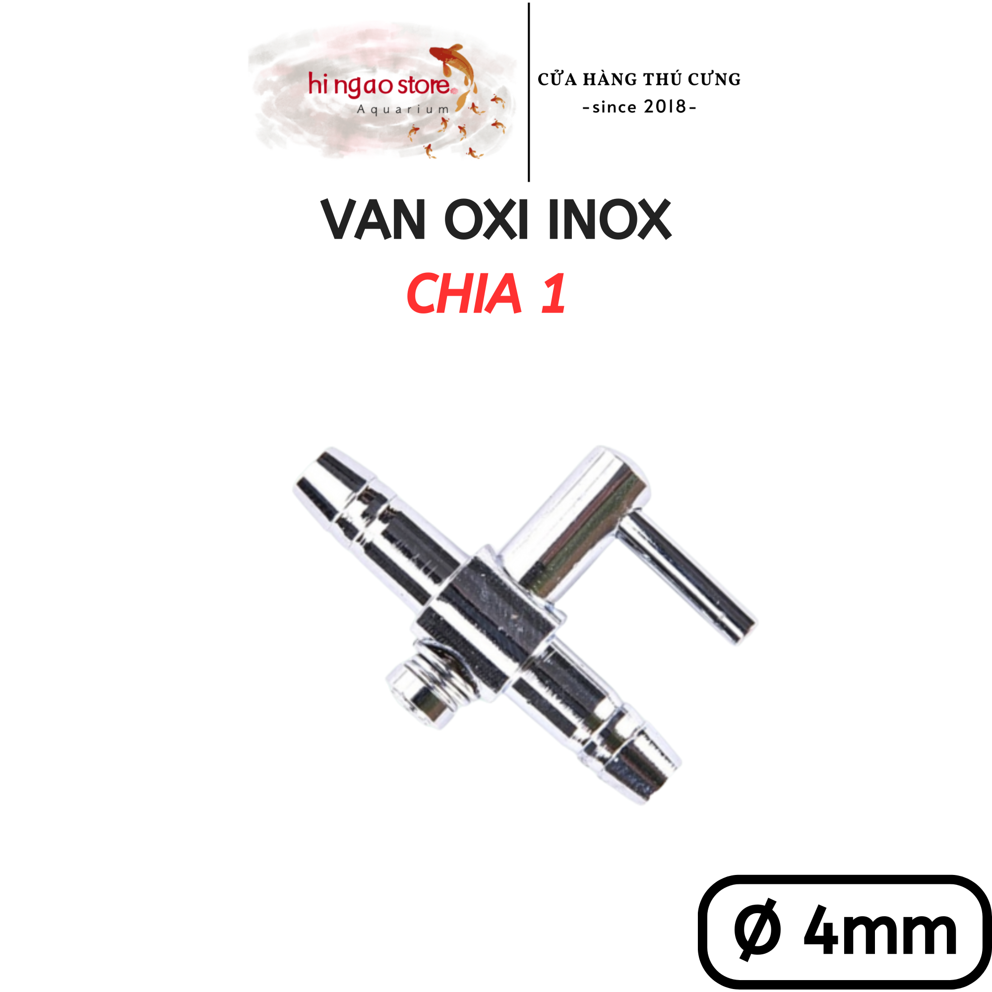 Van Inox điều chỉnh tăng giảm (2) - Phụ kiện cá cảnh | Hingaostore.