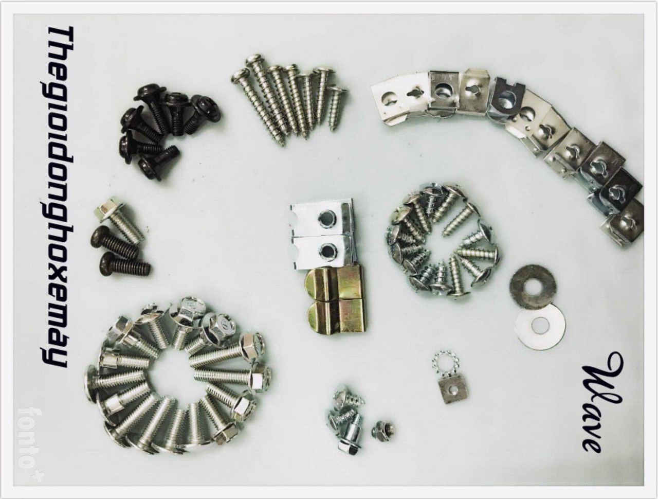 Bộ ốc vỏ nhựa xe máy ( ốc dàn áo) -wave nhỏ -wave 110 -wave TQ