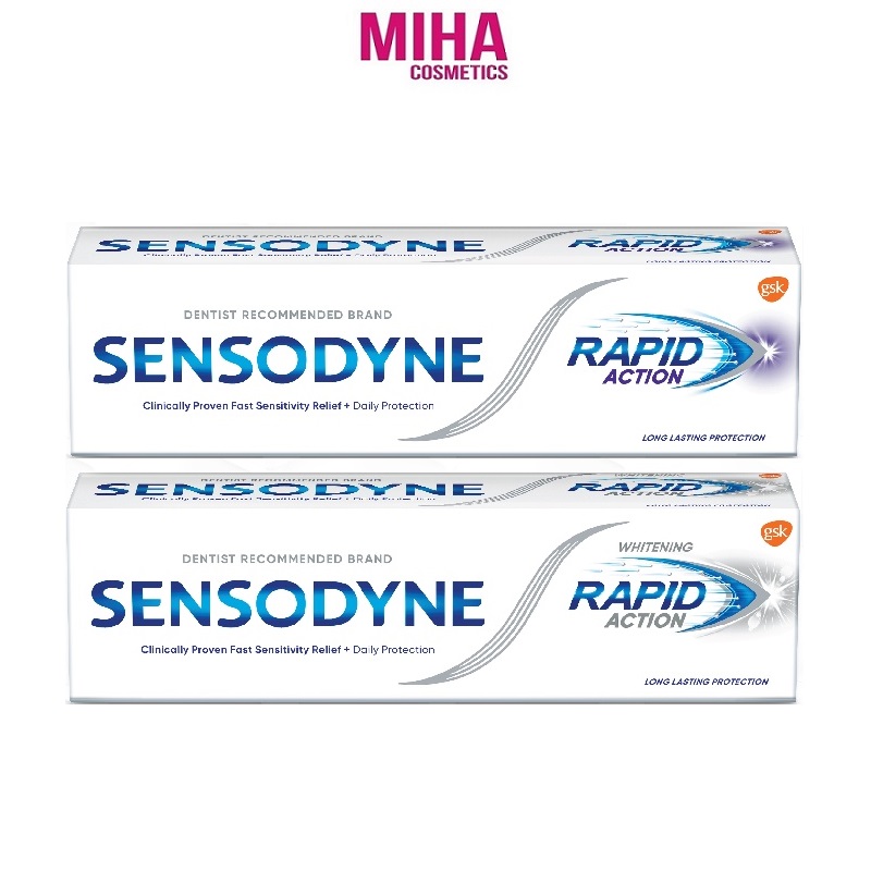 Kem Đánh Răng Giảm Ê Buốt Nhanh & Làm Sáng Sensodyne Rapid Action Whitening Toothpaste 100g