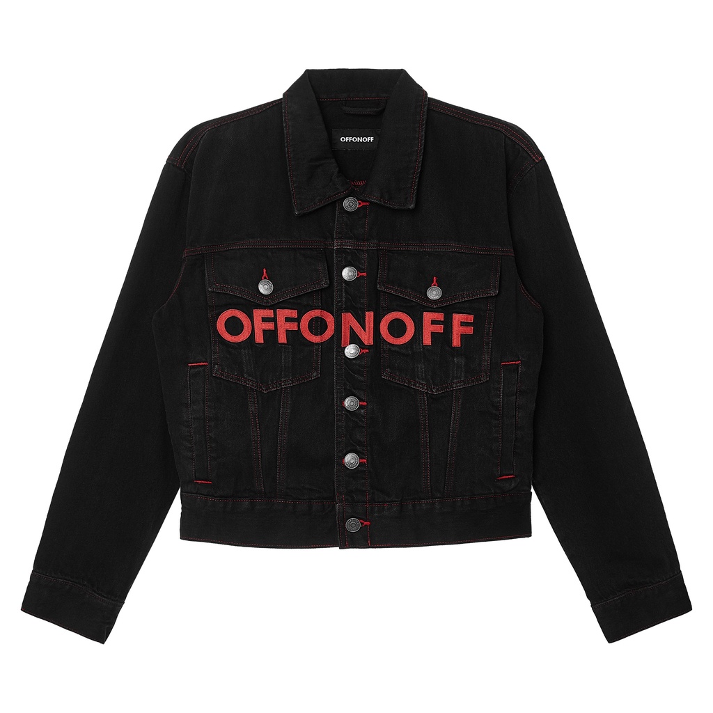 OFFONOFF DENIM JACKET / BLACK