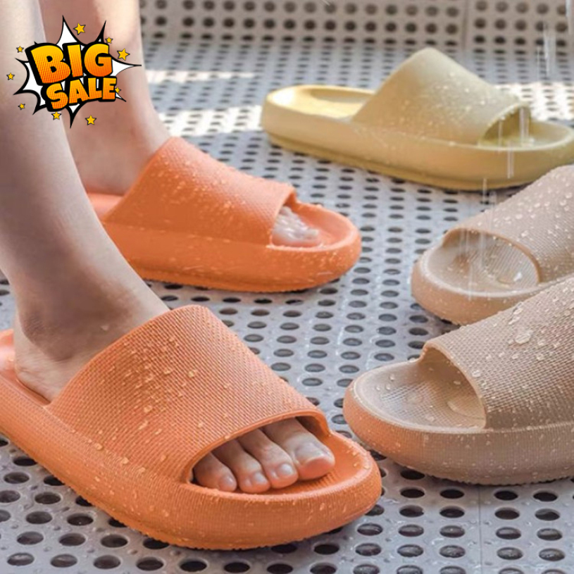 Dép nữ Bánh mì Đế cao, chống nước, chống trơn trượt Thích hợp đi trong nhà, trong nhà tắm giá rẻ