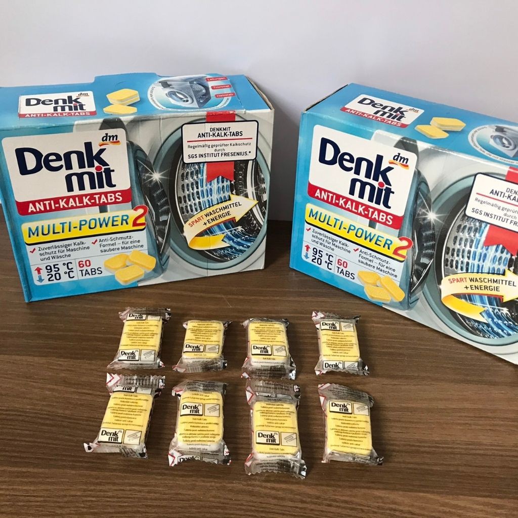 Viên tẩy lồng giặt Denkmit nội địa Đức (hộp 60 viên)