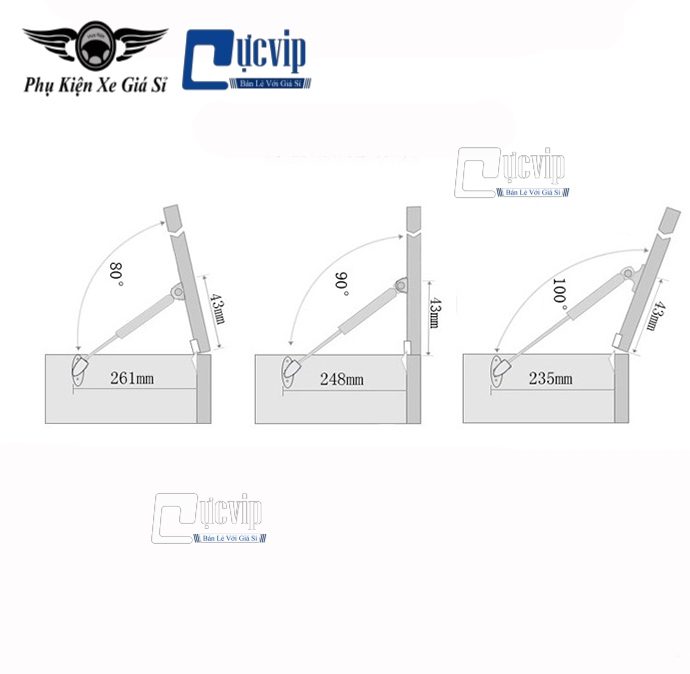 Thanh Nâng Mở Cốp Xe Tự Động MS3166