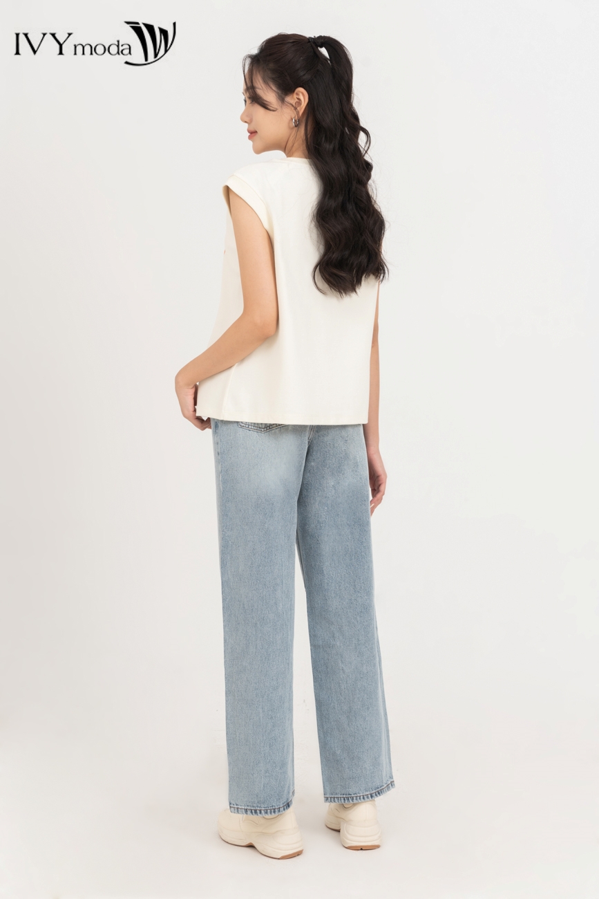 Áo thun tay chờm IVY moda MS 57B9538