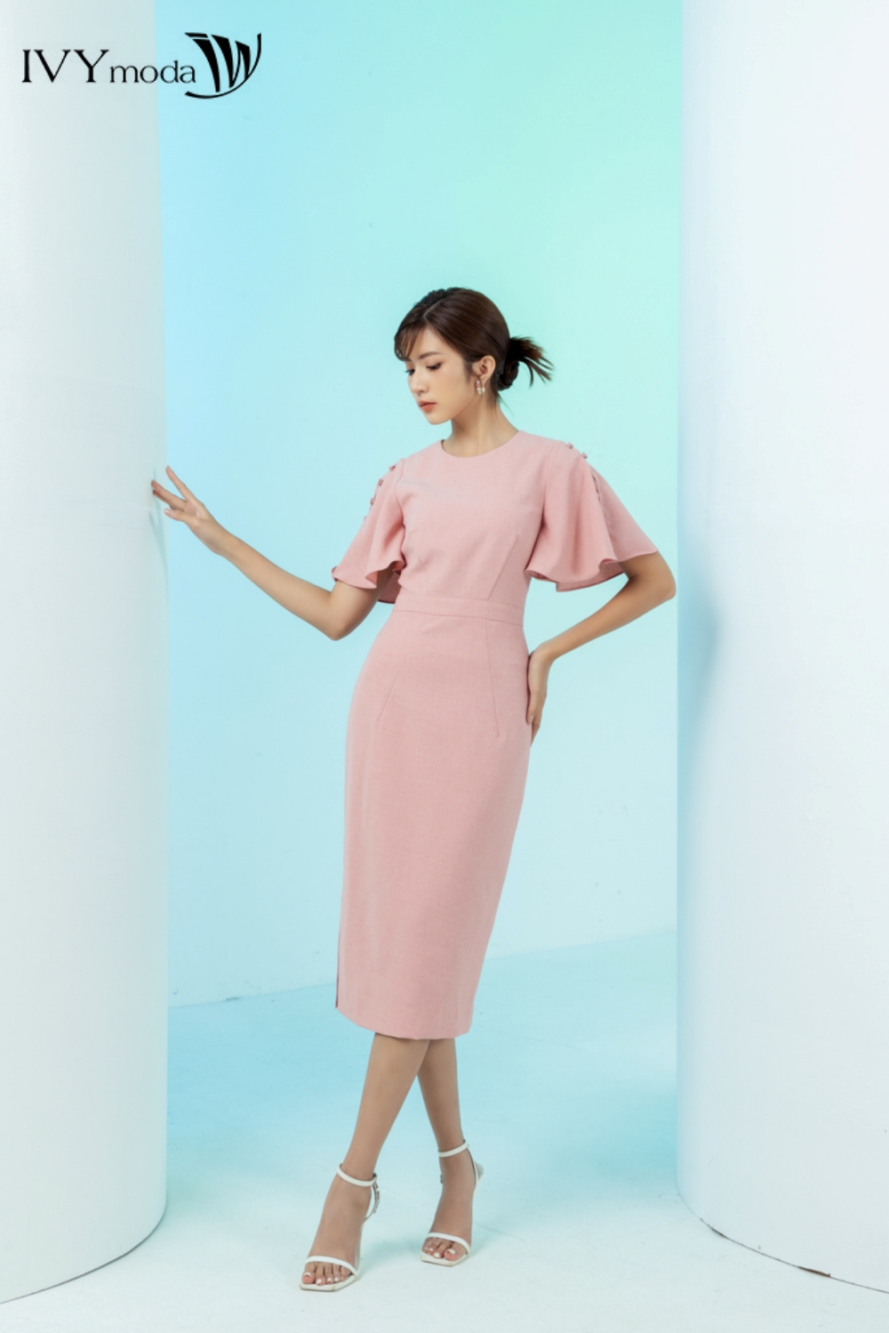 Đầm ôm cánh tiên IVY moda MS 48M7664