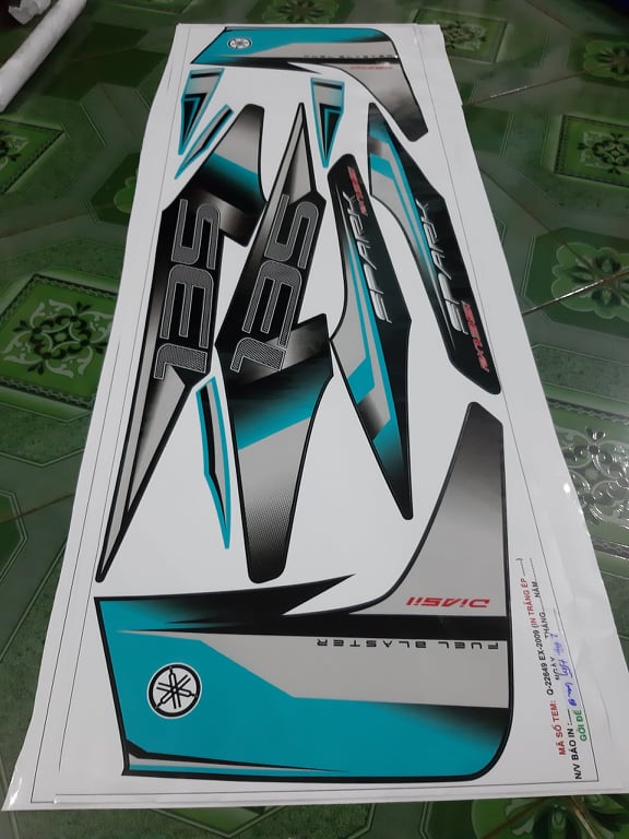 tem rời Ex 2010 xanh bạc