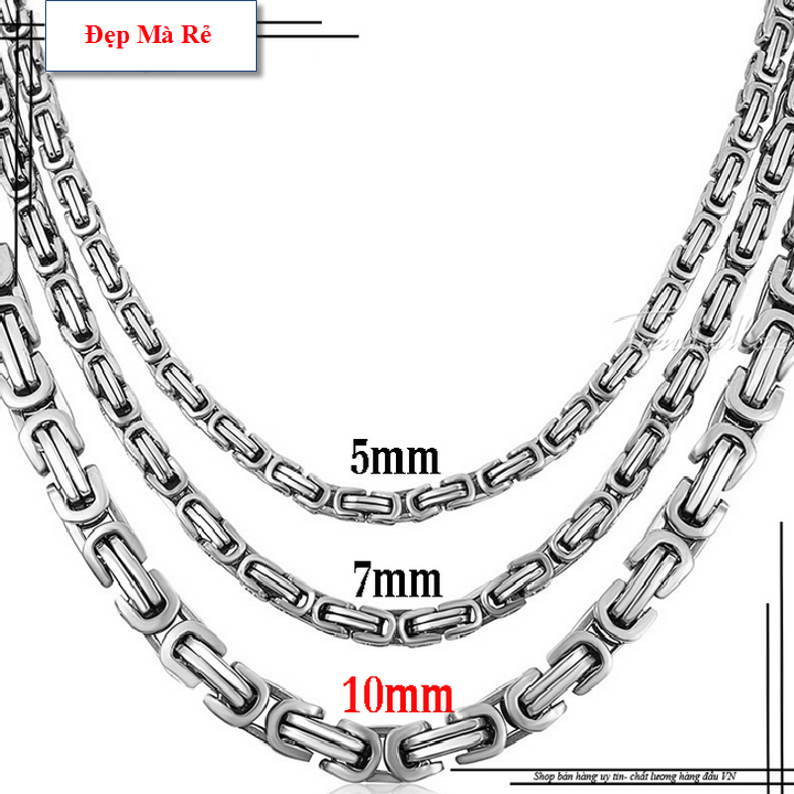 Titanium male pendant style eyelets square stylized style 5mm-commitment 1 Đổi 1 if hoen Rust
