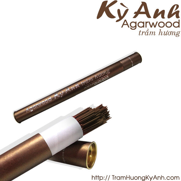[HCM]Nhang Trầm Hương Kỳ Anh Cao Cấp Dài 40 cm Ống/60 cây