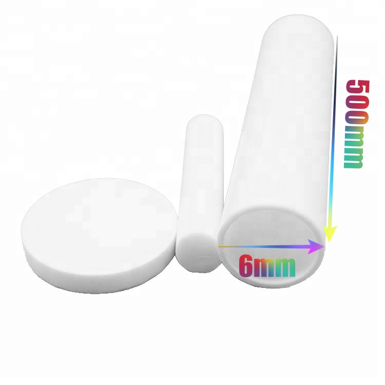 Cây TEFLON Tròn/Trụ Trắng Phi Đường Kính 6-->12 mm Dài 500 mm